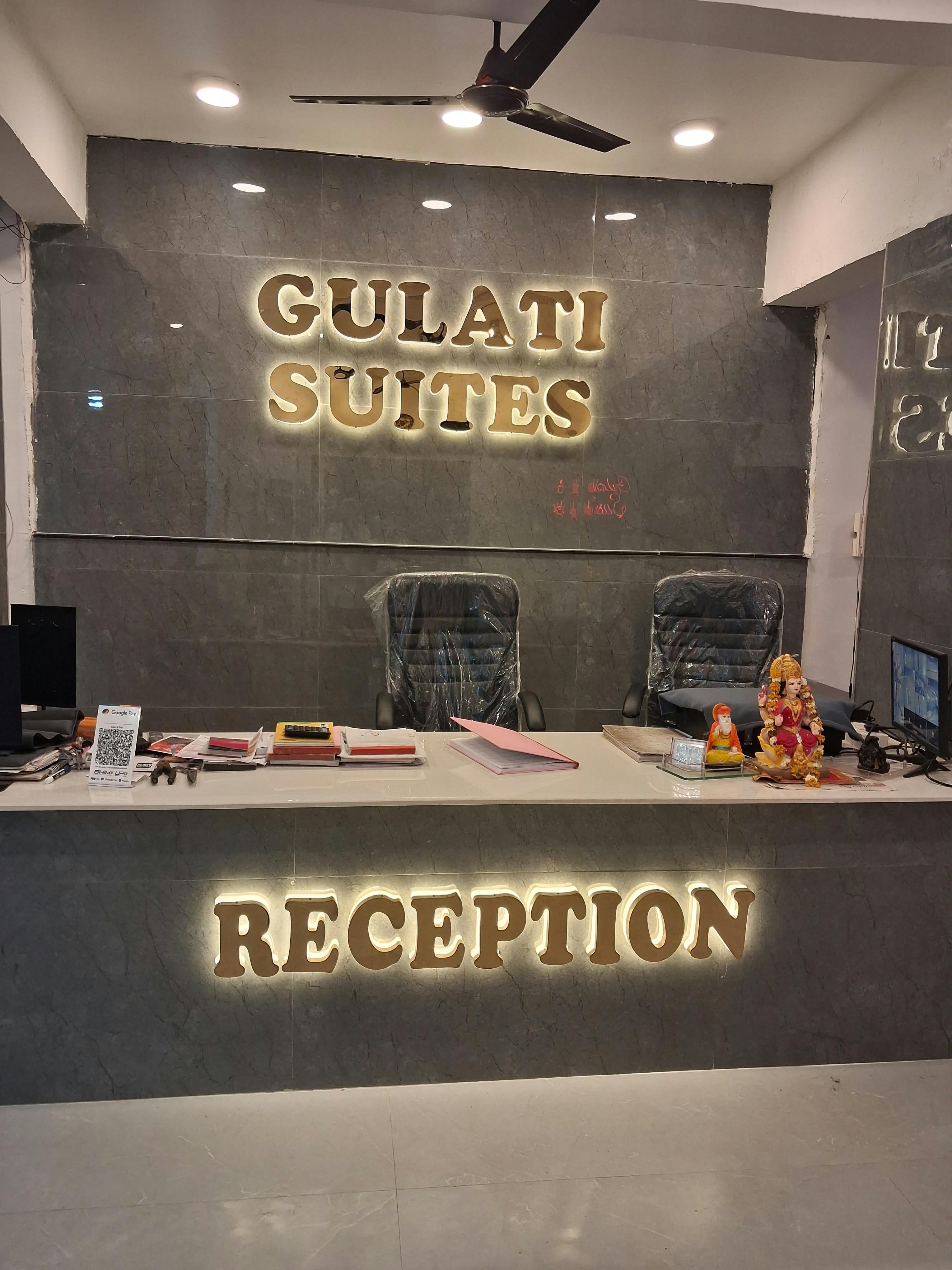 Hotel reception desk